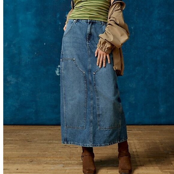 BDG Dresses & Skirts - BDG Urban Outfitters Benji Utility Denim Maxi Skirt size large